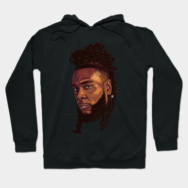 burna boy Hoodie by Carlart1 🎨